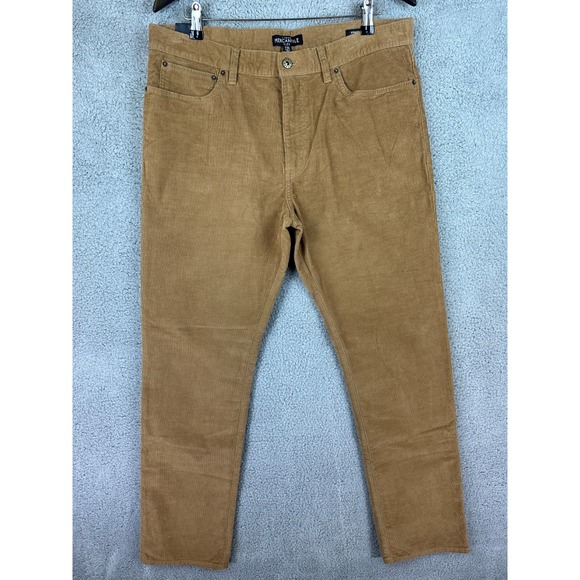 J Crew Mercantile Flex Jeans Men 34x32 Corduroy Pants Straight 5 Pocket New